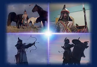 Four stills from the film